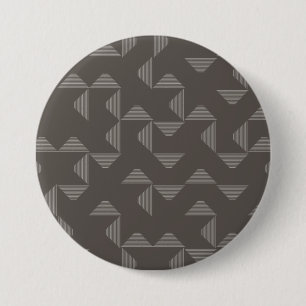 Simple, modern, trendy geometric graphic pattern 7.5 cm round badge
