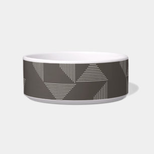 Simple, modern, trendy geometric graphic pattern bowl
