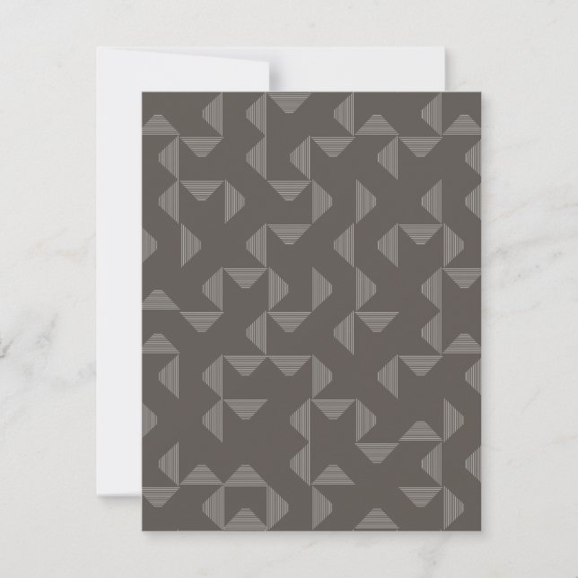 Simple, modern, trendy geometric graphic pattern card (Front)