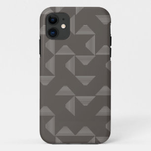 Simple, modern, trendy geometric graphic pattern iPhone 11 case