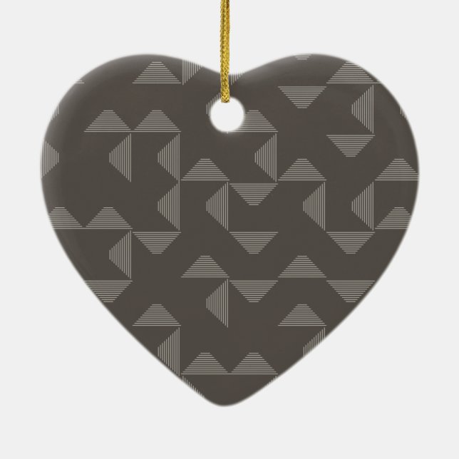 Simple, modern, trendy geometric graphic pattern ceramic tree decoration (Back)
