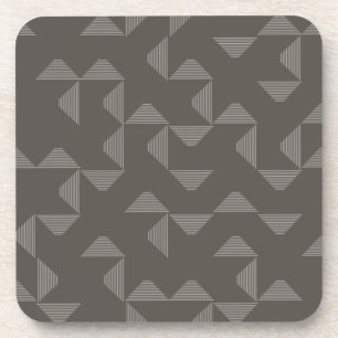 Simple, modern, trendy geometric graphic pattern coaster