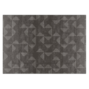 Simple, modern, trendy geometric graphic pattern cutting board