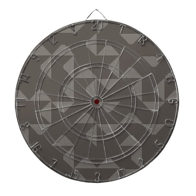 Simple, modern, trendy geometric graphic pattern dartboard (Front)