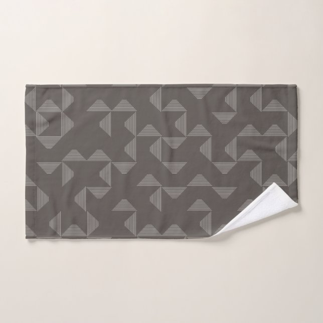 Simple, modern, trendy geometric graphic pattern hand towel (Hand Towel)