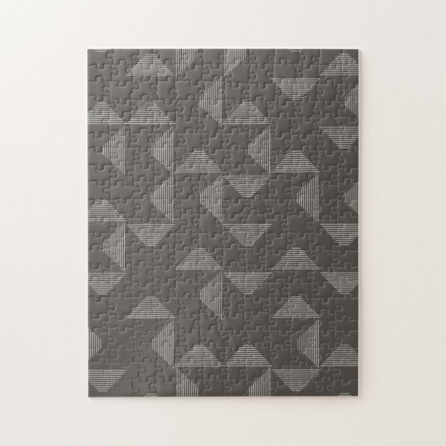 Simple, modern, trendy geometric graphic pattern jigsaw puzzle (Vertical)