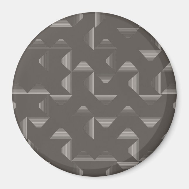 Simple, modern, trendy geometric graphic pattern magnet (Front)