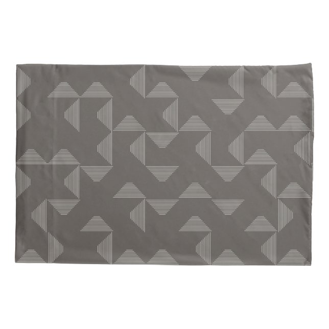 Simple, modern, trendy geometric graphic pattern pillowcase (Back)