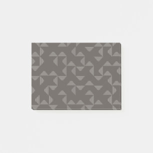 Simple, modern, trendy geometric graphic pattern post-it notes