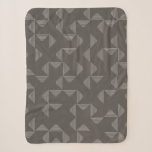Simple, modern, trendy geometric graphic pattern sherpa blanket