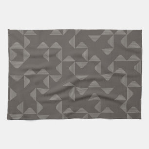 Simple, modern, trendy geometric graphic pattern tea towel