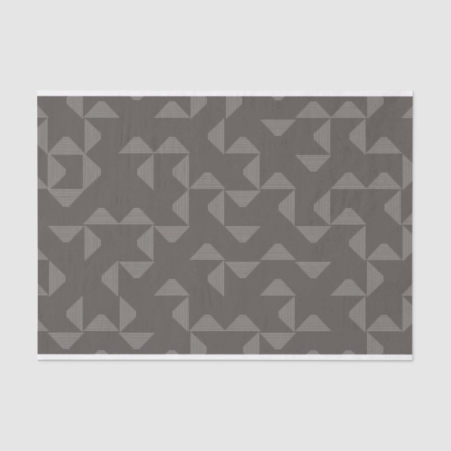 Simple, modern, trendy geometric graphic pattern tissue paper (Front)