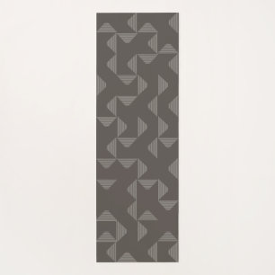 Simple, modern, trendy geometric graphic pattern yoga mat