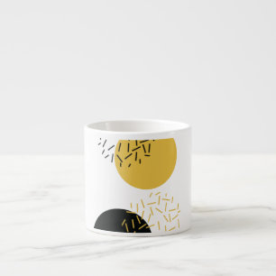 Simple, modern, trendy urban geometric graphic art espresso cup
