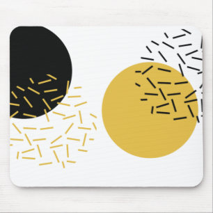 Simple, modern, trendy urban geometric graphic art mouse mat