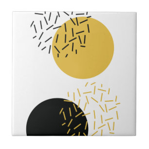 Simple, modern, trendy urban geometric graphic art tile
