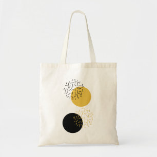 Simple, modern, trendy urban geometric graphic art tote bag