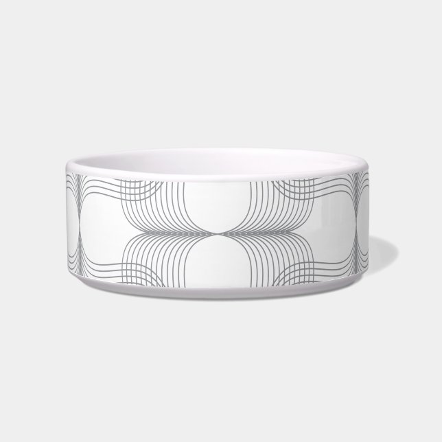 Simple, modern, trendy wavy graphic design pattern bowl (Front)