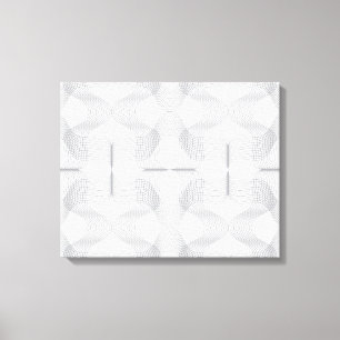 Simple, modern, trendy wavy graphic design pattern canvas print