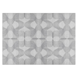 Simple, modern, trendy wavy graphic design pattern cutting board