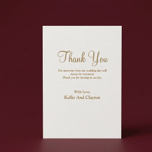 Simple Modern Type Thank You Card