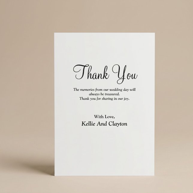 Simple Modern Type Thank You Card (Creator Uploaded)