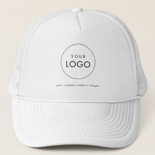 Simple Modern Typography Business Logo Slogan Trucker Hat