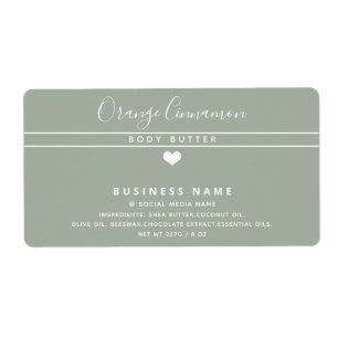 Simple modern typography white heart product