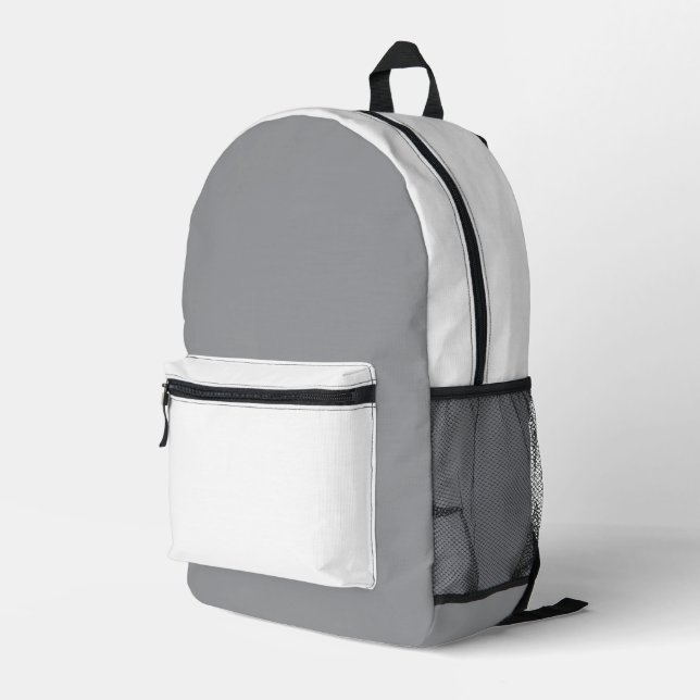 Simple Modern Ultimate Silver Printed Backpack (Back Corner Right)