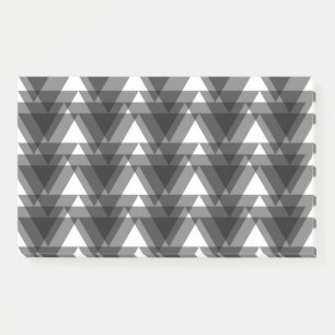 Simple, modern, urban, bold transparent triangles post-it notes