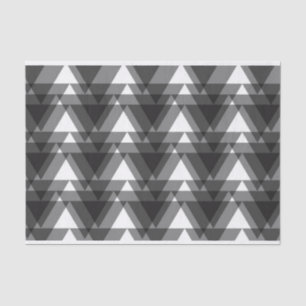 Simple, modern, urban, bold transparent triangles tissue paper