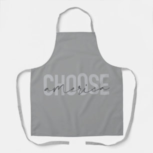 Simple, modern, urban cool design Choose America Apron