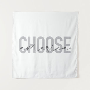 Simple, modern, urban cool design Choose America Tapestry