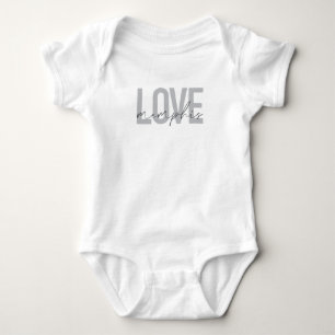 Simple, modern, urban, cool design Love Memphis Baby Bodysuit