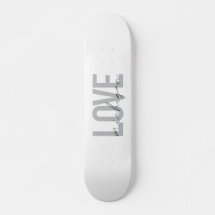 Simple, modern, urban, cool design Love Michigan Skateboard