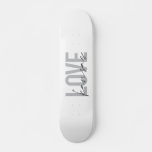 Simple, modern, urban, cool design of Love Kansas Skateboard