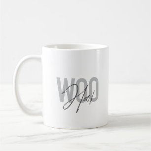 Simple, modern, urban, trendy design Love Woo Hoo! Coffee Mug