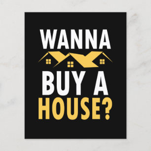 Simple Modern Want to buy a House? Real Estate Flyer