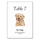 Simple Modern Watercolor Dog Wedding 