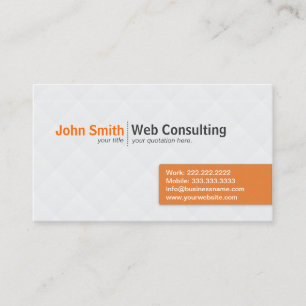 Simple Modern Web Consulting business card