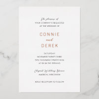 Simple Modern Wedding