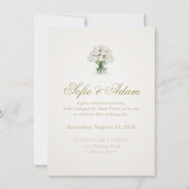 Simple Modern Wedding Invitation (Front)