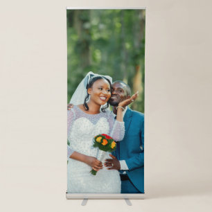 Simple Modern Wedding Photography Vertical Retractable Banner
