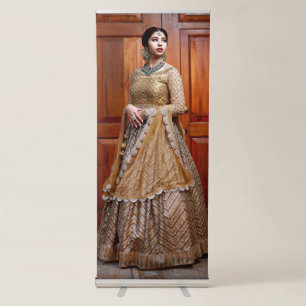 Simple Modern Wedding Photography Vertical Retractable Banner
