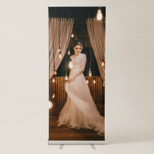 Simple Modern Wedding Photography Vertical Retractable Banner