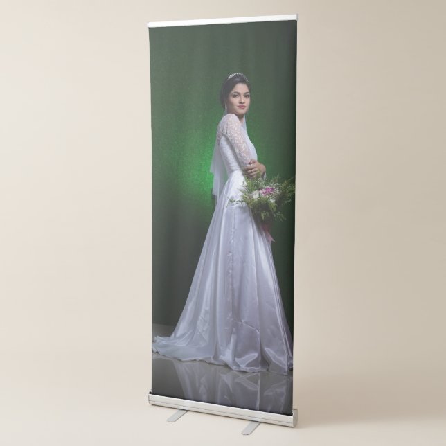 Simple Modern Wedding Photography Vertical  Retractable Banner (3/4)