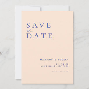 Simple Modern Wedding Save the Date