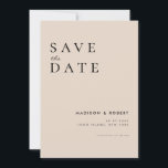 Simple Modern Wedding Save the Date<br><div class="desc">Simple Modern Wedding Save the Date</div>