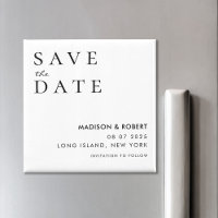Simple Modern Wedding Save the Date