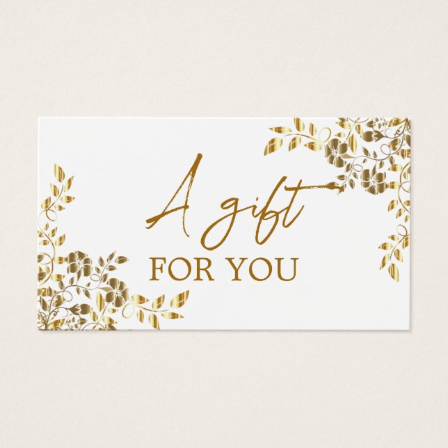 Simple Modern Wildflower Gift Certificate  (Front)